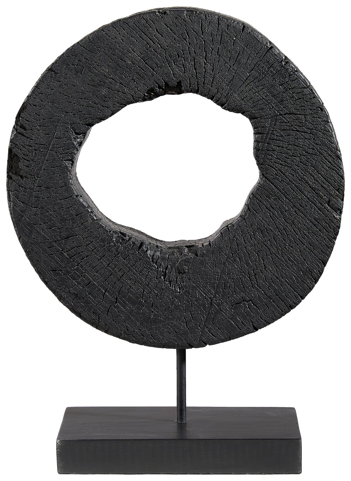 RZEŹBA FO-1321 B-ND-XXX - czarny, Lifestyle, metal/drewno (27/39/10cm) - Ambia Home