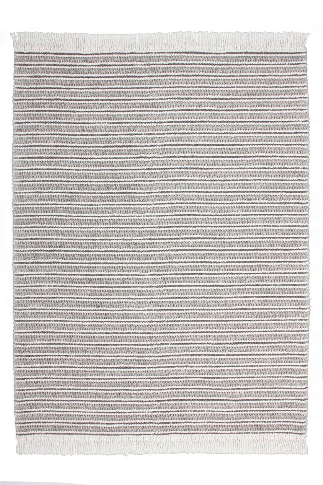 Webteppich Natura 110 Natural/grau 80x150 - Naturfarben/Grau, Basics, Textil (80/150cm) - Kayoom
