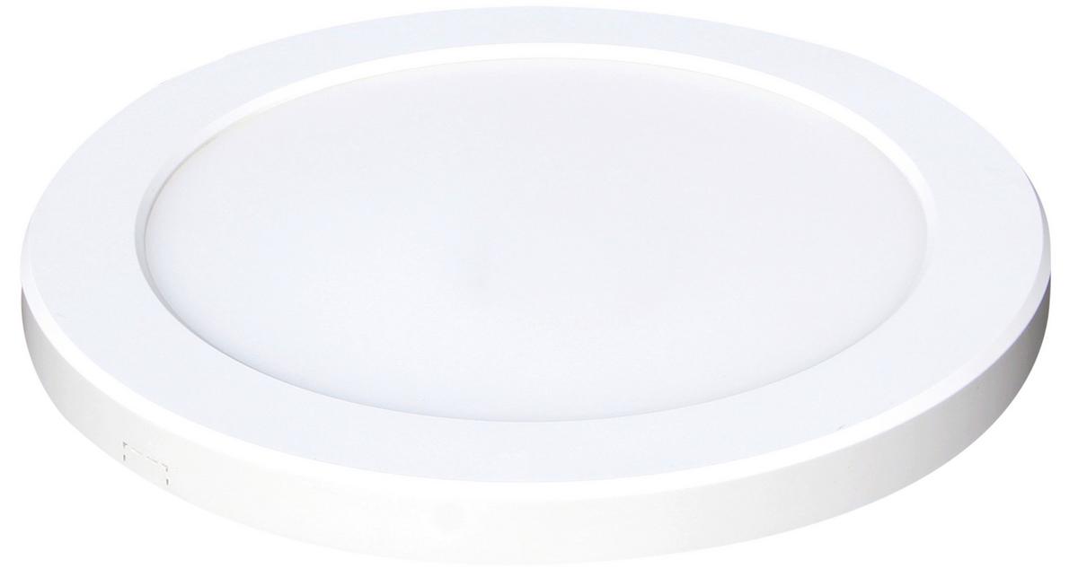 Led Mennyezeti Lámpa Lasse 29,8cm - fehér, Konventionell, műanyag (29,8/1,8cm) - Mömax