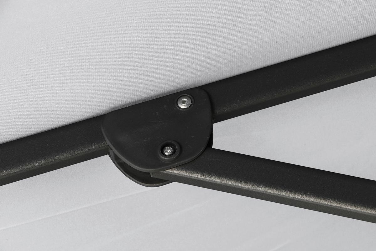 Ampelschirm Sunset N+ Ø 350 H: 252 cm Anthrazit/Grau - Anthrazit/Grau, KONVENTIONELL, Textil/Metall (350/350cm) - Siena Garden