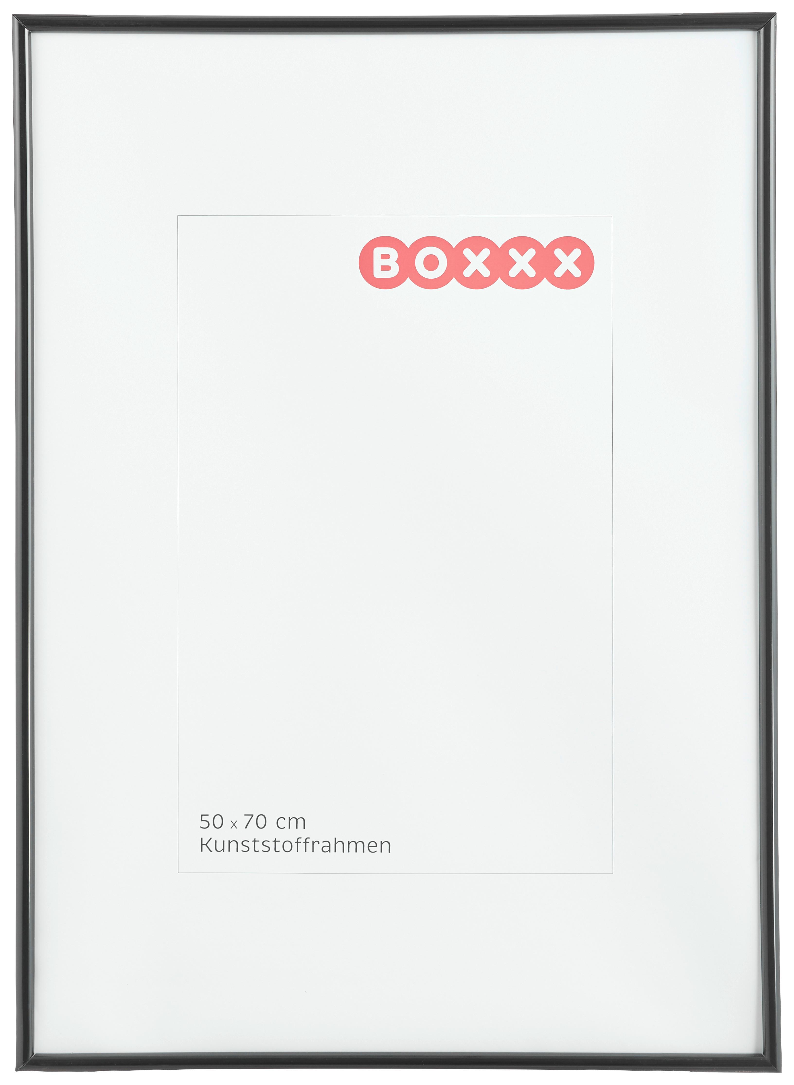 RAMKA NA ZDJĘCIA 658191 - czarny, Basics, tworzywo sztuczne/szkło (50/70cm) - Boxxx
