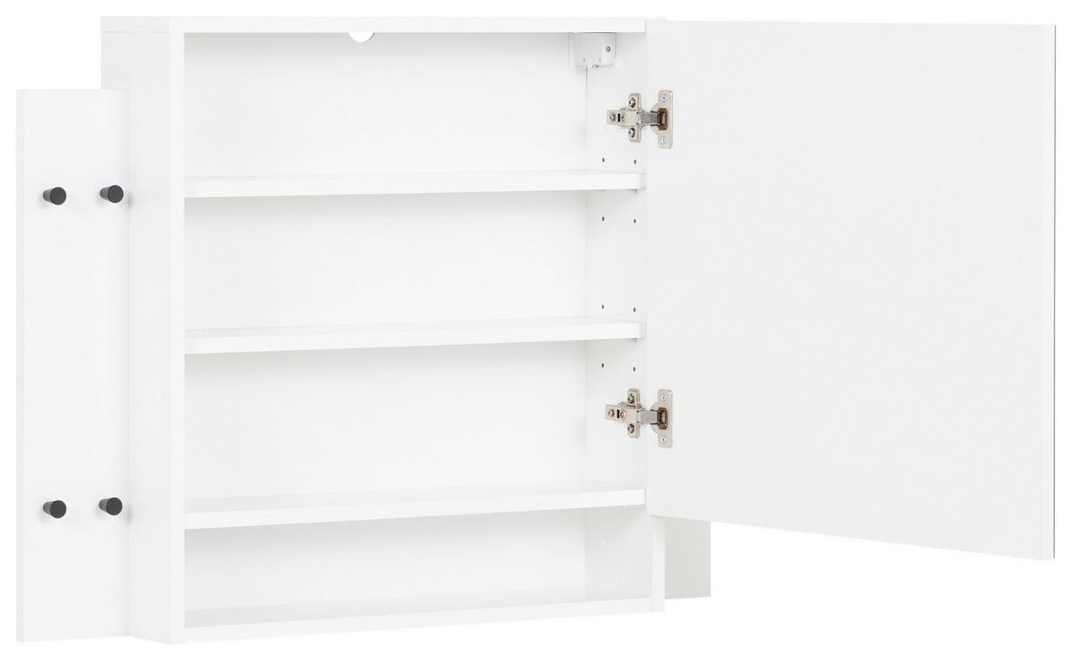 Nastavak Za Stol Sandy - bijela, Moderno, staklo/drvni materijal (60/64/17,5cm) - Modern Living