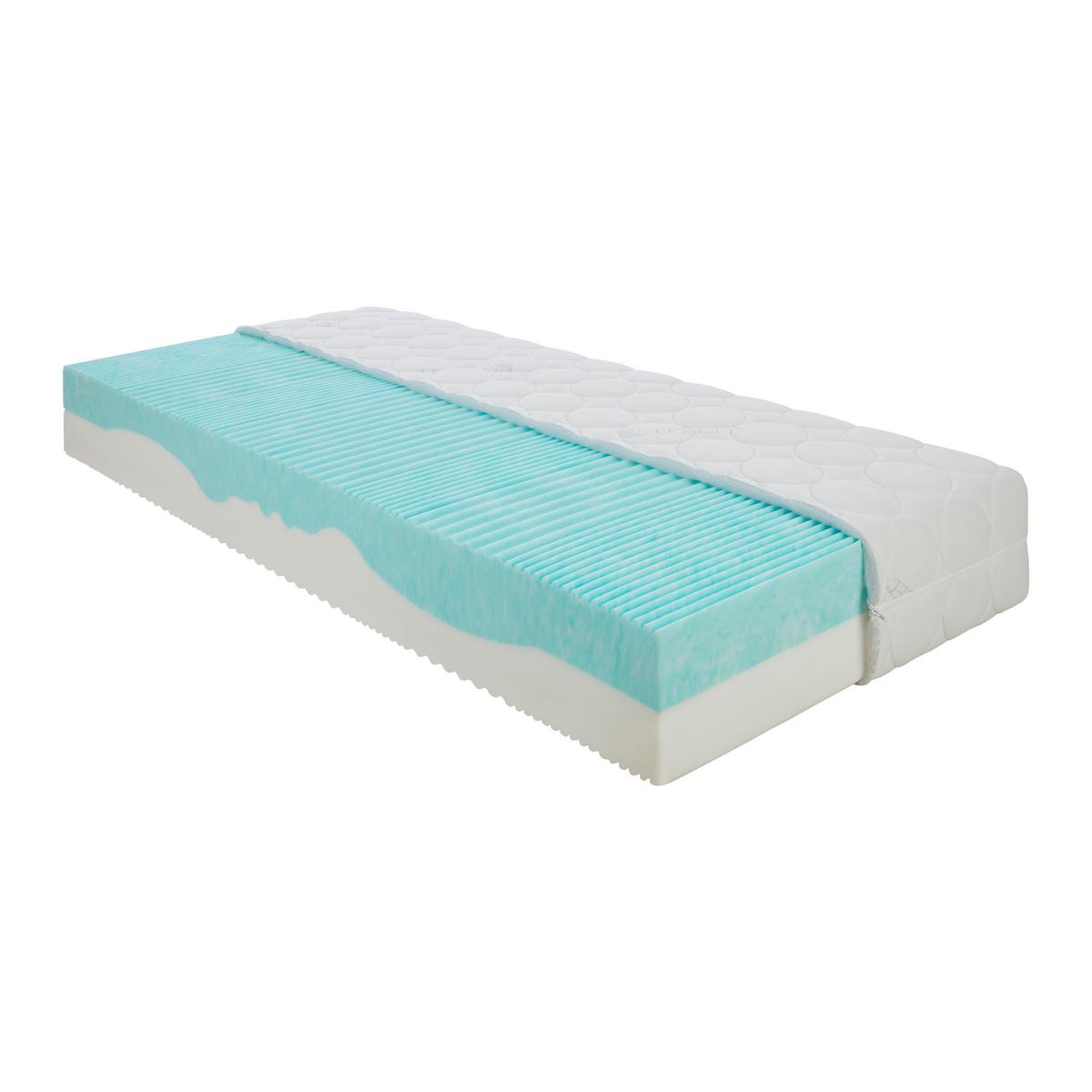 Partnermatratze Ergo 24 H2/H3 ca. 160x200cm - Weiss, Textil (160/200cm) - Nadana