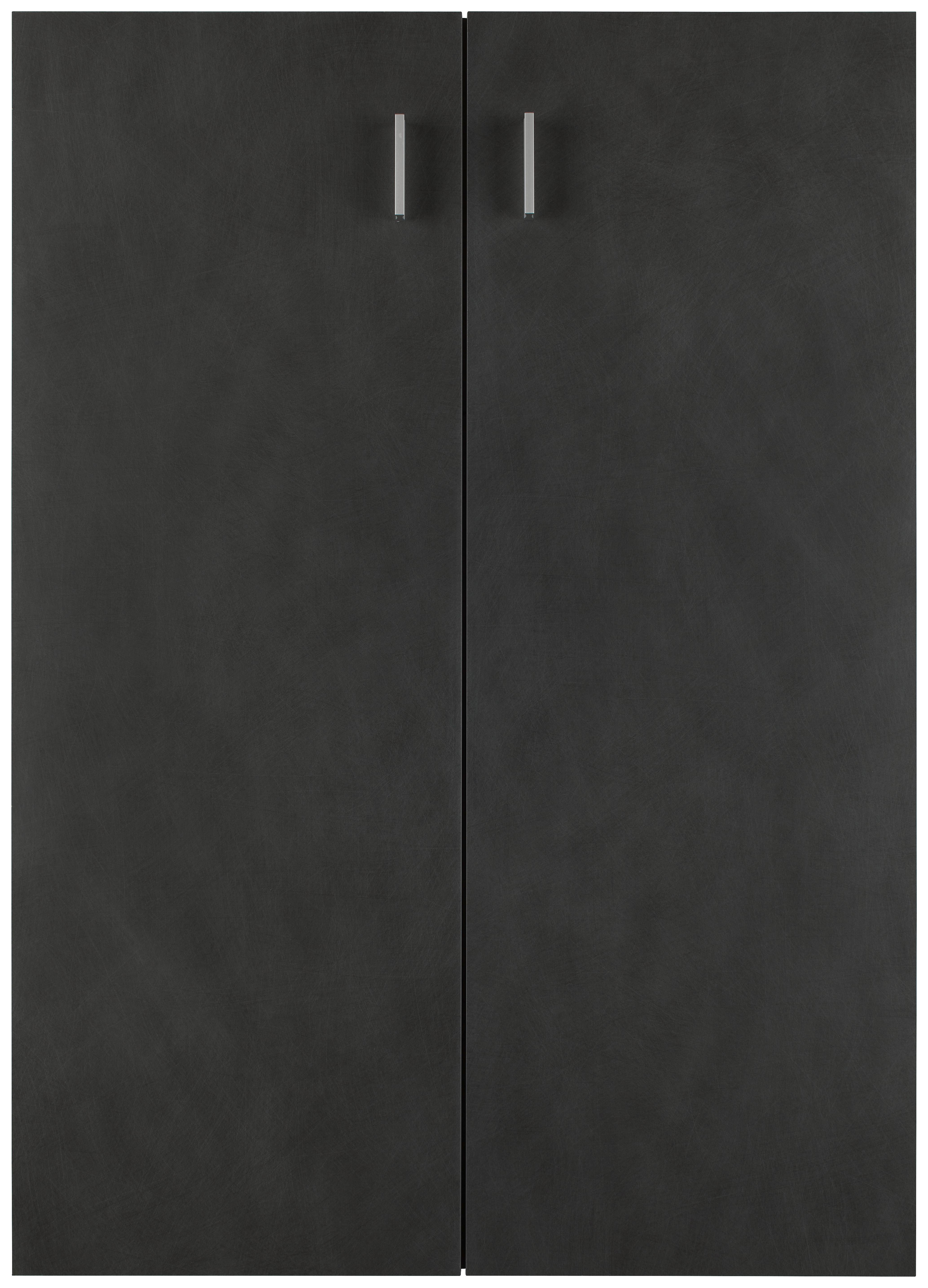Türenset In Dunkelgrau - Chromfarben/Dunkelgrau, Modern (74/103/2cm) - Mömax
