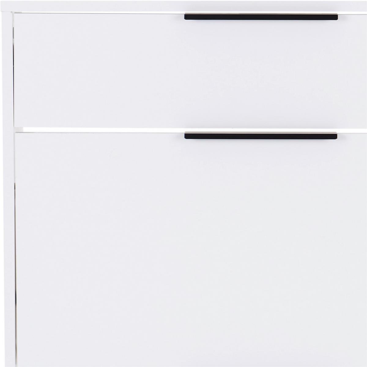 Omara Z Loputami Za Čevlje Anna 02, Bela - črna/bela, Moderno, kovina/leseni material (79/103,4/25cm) - Mömax