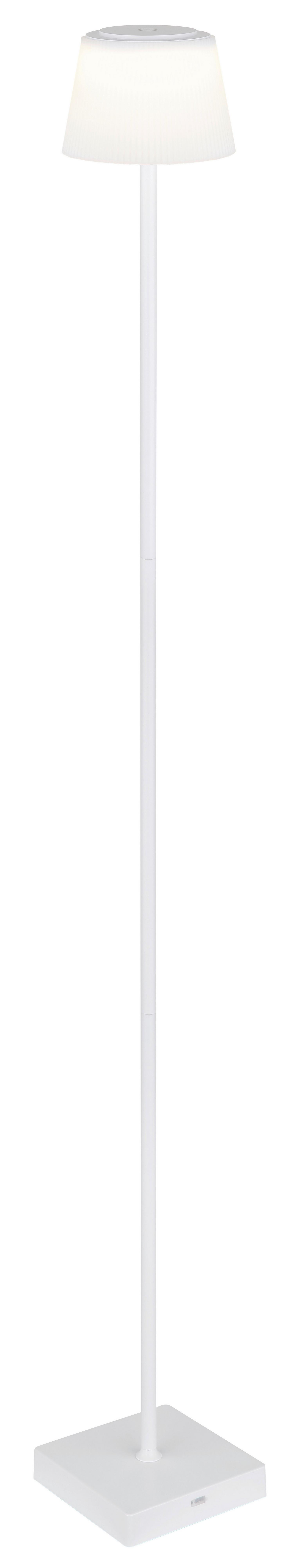 AKKU-STEHLEUCHTE 58434SW - Weiss, Design, Kunststoff/Metall (14/14/120cm) - Globo