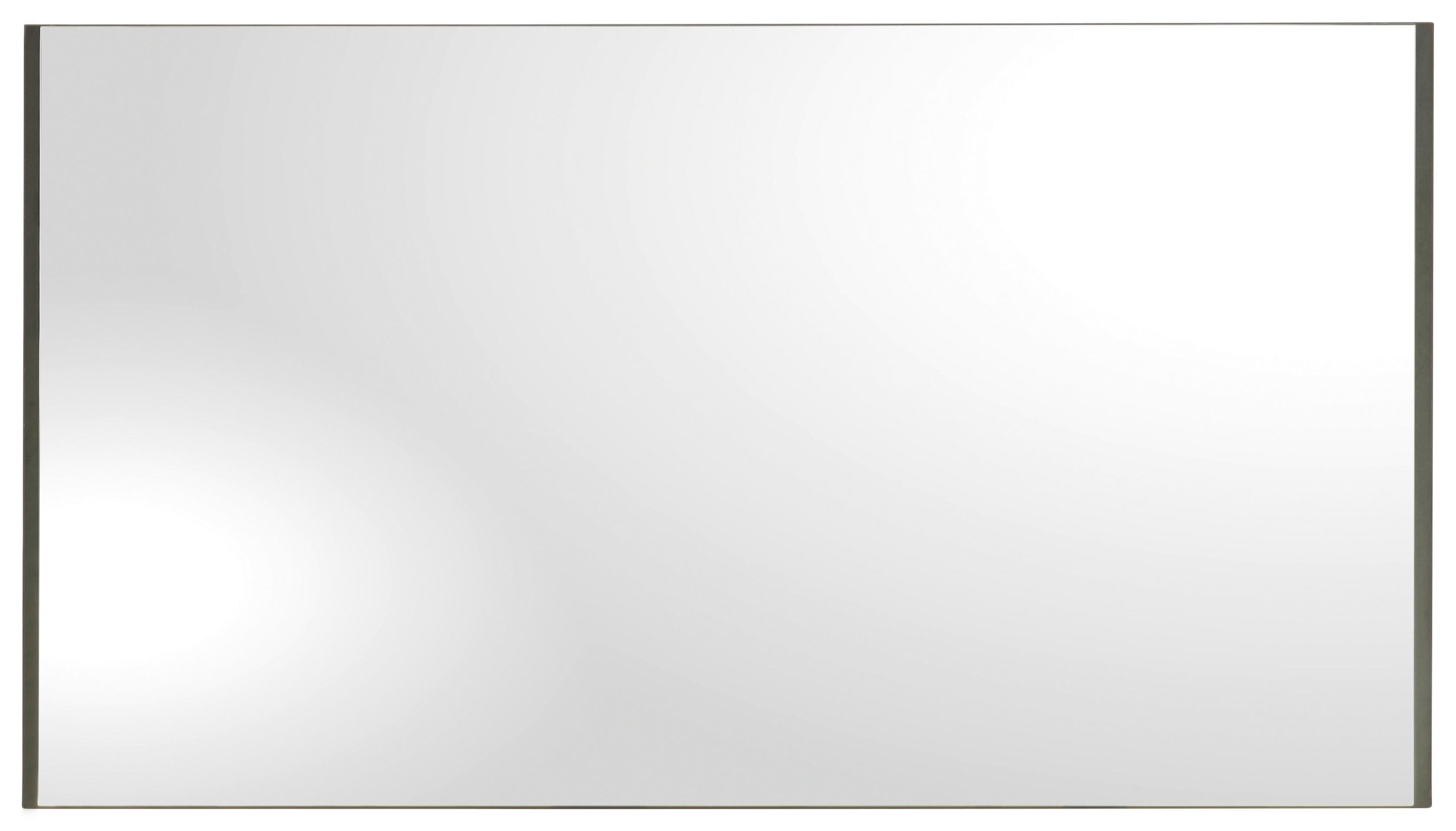 LUSTRO ŚCIENNE EDRA - czarny, Konventionell, materiał drewnopochodny/szkło (125/70/2cm) - Voleo