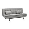 CANAPÉ-LIT SUN -BASED- - gris/noir, MODERN, textile/bois (190/83/93cm) - Based