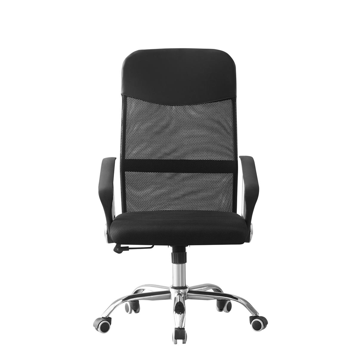 Vrtljivi Stol Grado New - barve kroma/črna, Moderno, kovina/umetna masa (60/116/62,5cm)