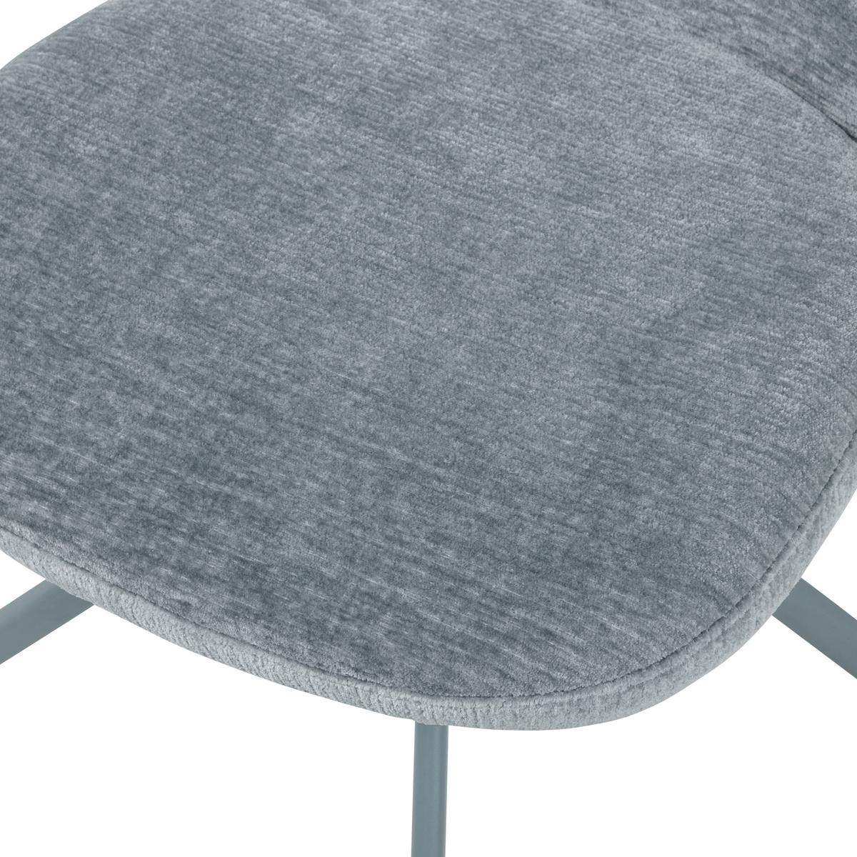 Stuhl-Set Femke 2er-Set Blau - Blau, MODERN, Textil/Metall (58/80/65cm) - Livetastic