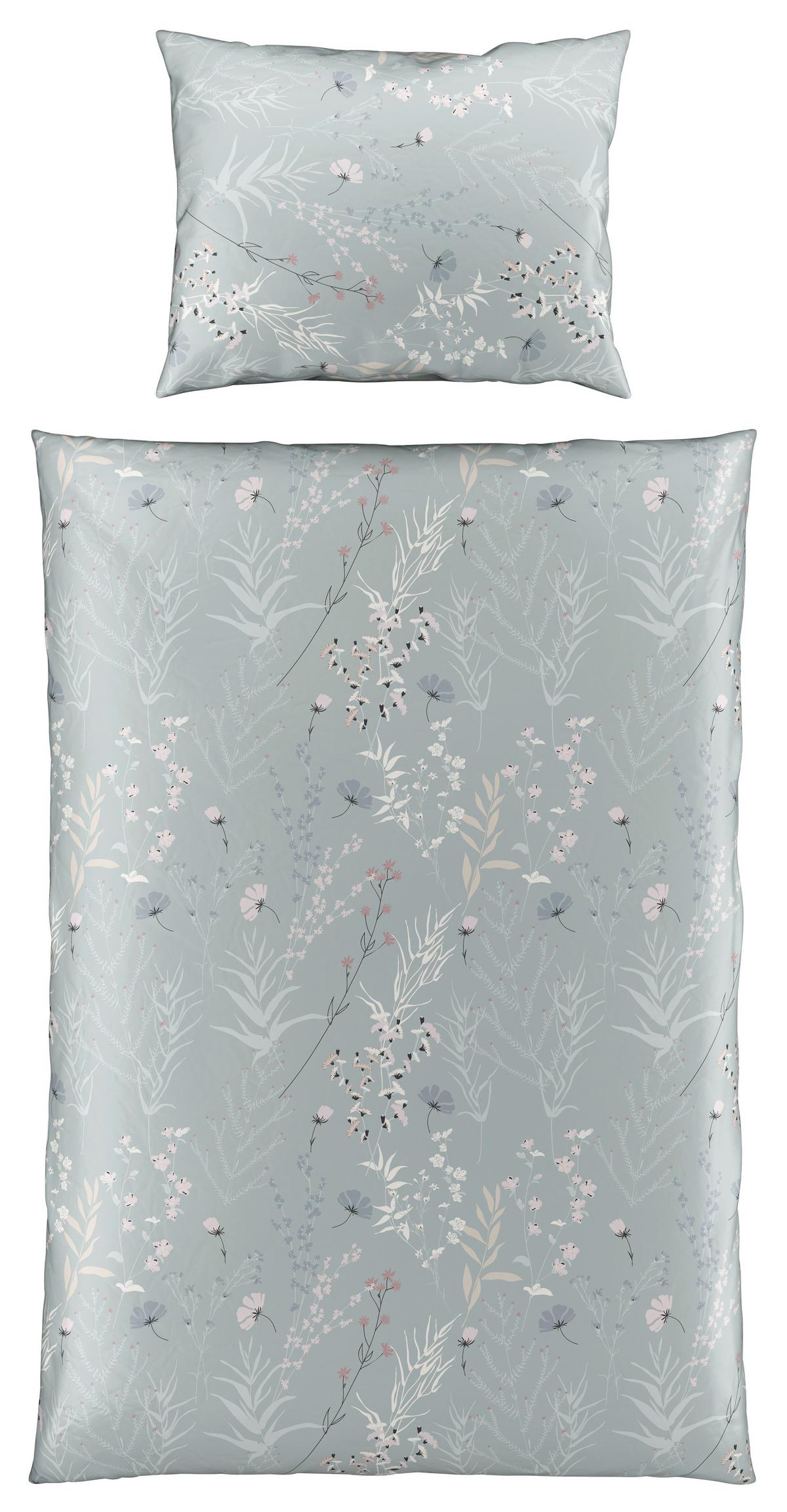 Lenjerie de pat Lina, cca. 140x200/50x70 cm - verde, Konventionell, textil (140/200cm) - Mömax