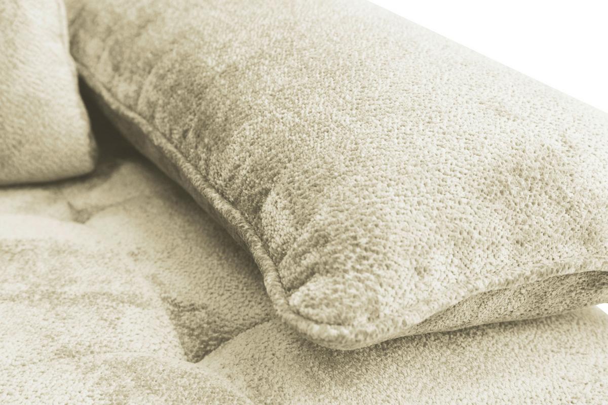 Canapea extensibila PERLA - crem, Konventionell, textil (203/94/96cm)