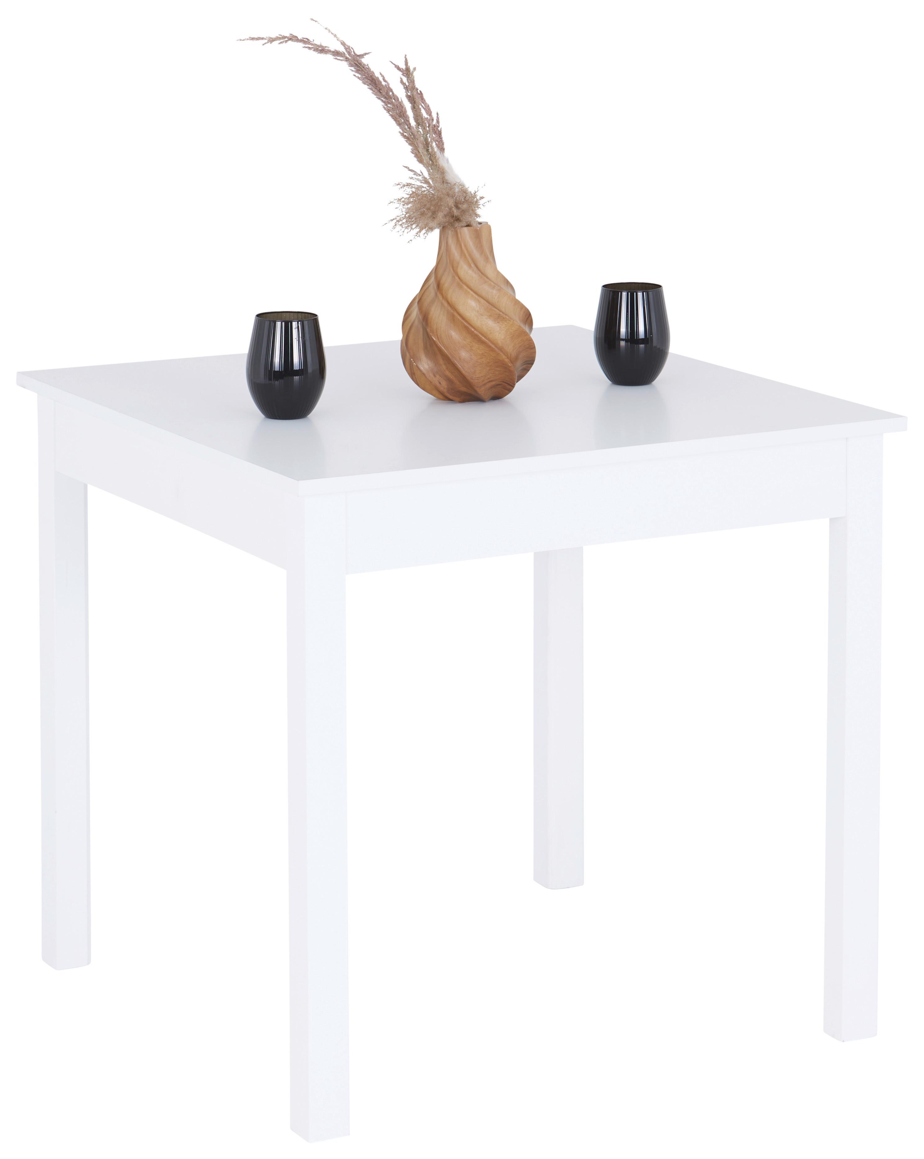 MASĂ BRICK 80 - alb, Konventionell, material pe bază de lemn (80/76/80cm)