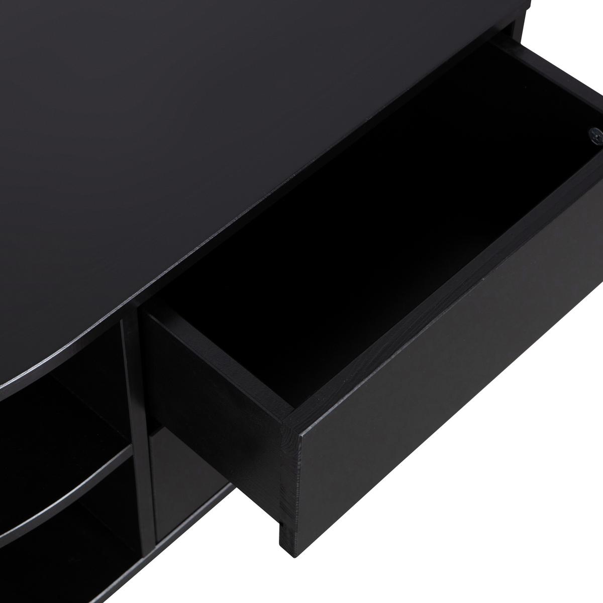 Lowboard Finca Schwarz - Schwarz, Design, Holz (78/40/40cm) - Livetastic
