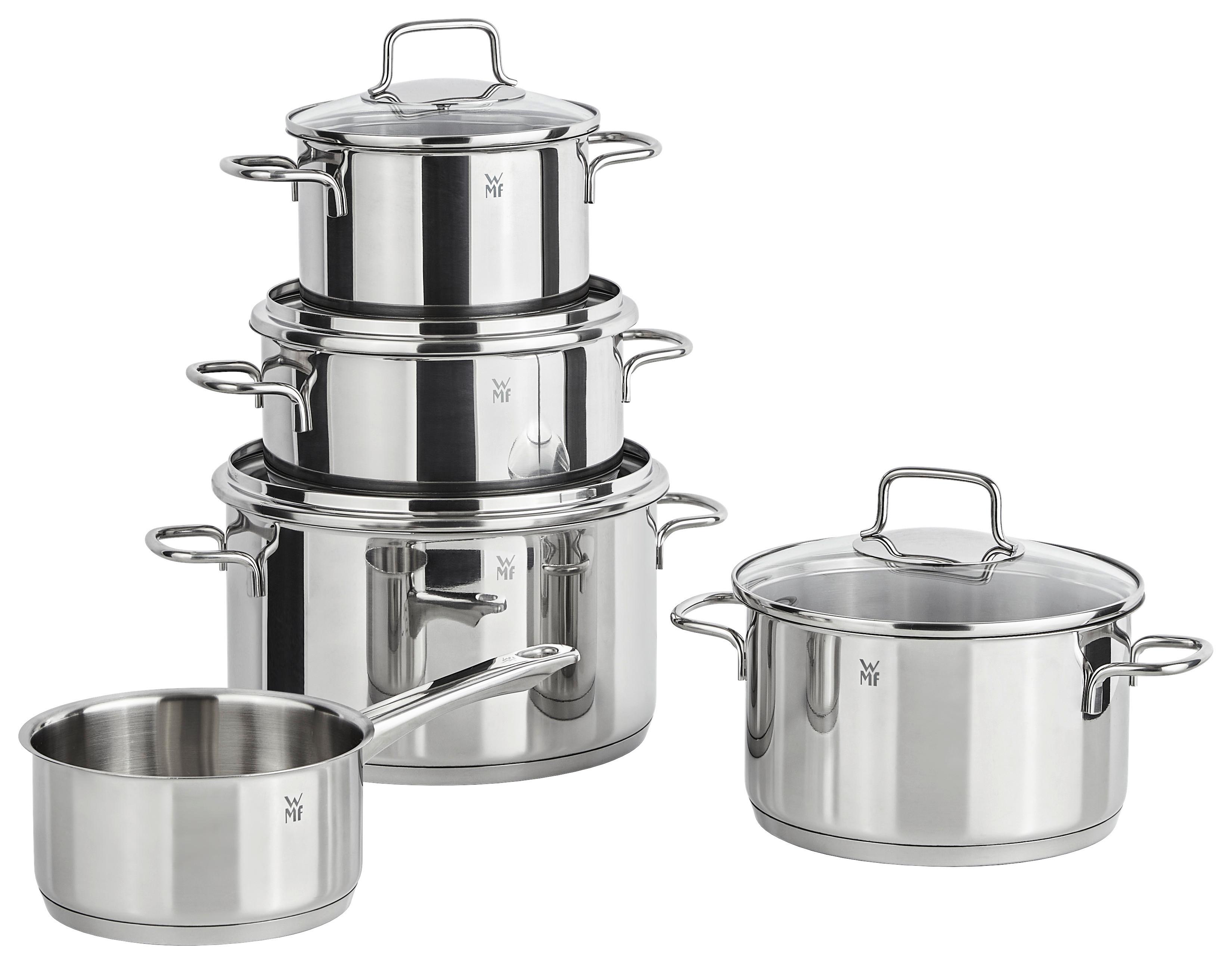 ZESTAW GARNKÓW 0780556040 WMF - kolor stalowy, Basics, metal/szkło - WMF