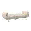 BÄDDSOFFA CORA - cremefärgad/naturfärgad, Modern, trä/textil (214/92/81cm) - Bessagi Home