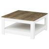 Klubska Miza Athena - barva oreha/bela, Design, leseni material (89/89/45cm) - Livetastic