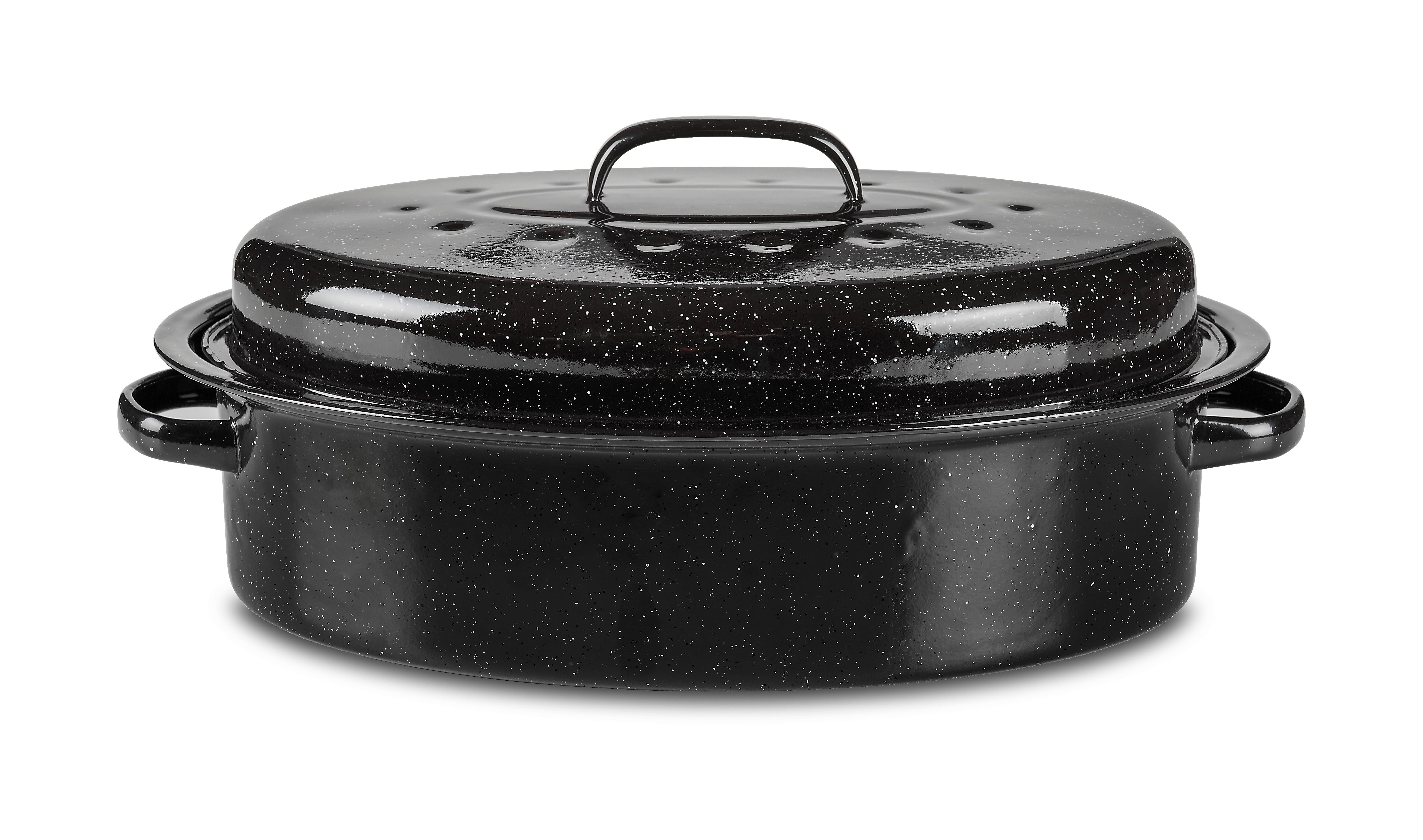 Bräter Gisela Schwarz - Schwarz, KONVENTIONELL, Metall (37/27/14cm) - Mömax