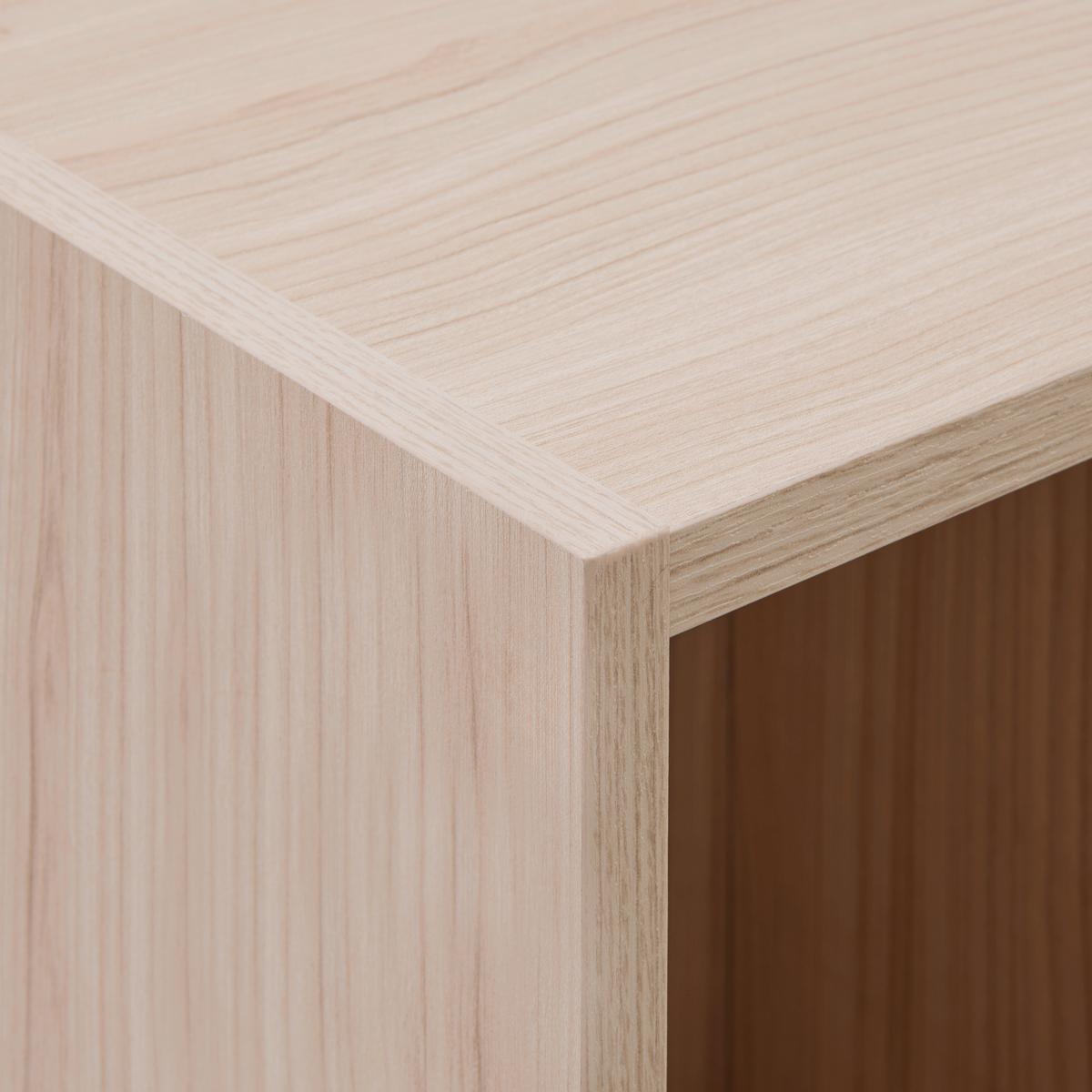 Wandregal Siena Eichefarben - Eichefarben, MODERN, Glas/Holzwerkstoff (30/125/30cm) - Premium Living