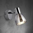 Wandspot Carla - Chromfarben, MODERN, Glas/Metall (11/7/11,5cm) - Modern Living Wandspot Carla - Chromfarben, MODERN, Glas/Metall (11/7/11,5cm) - Modern Living