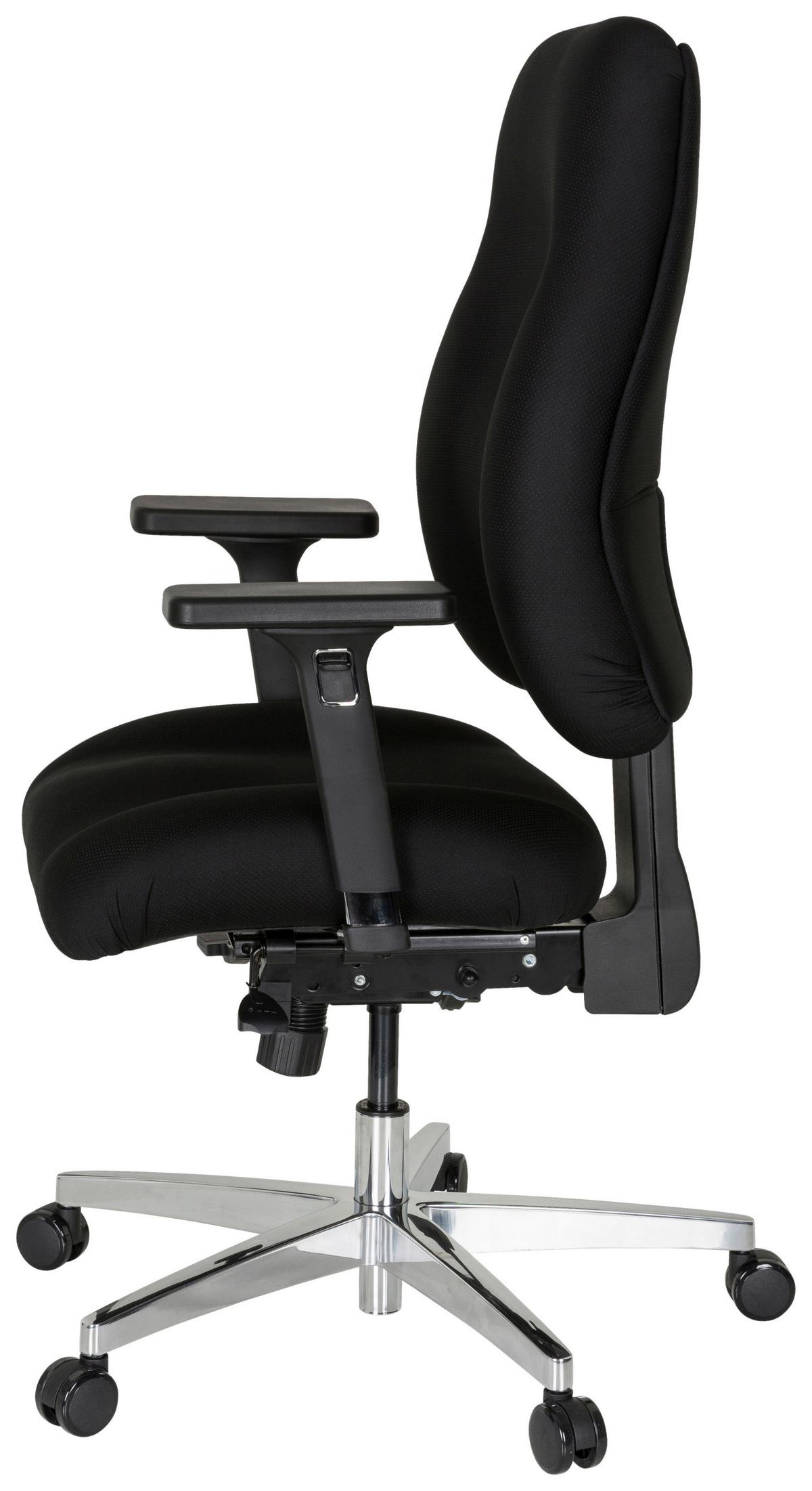 Vrtljivi Stol Zenit Comfort, Črna - srebrne barve/črna, Basics, kovina/umetna masa (66/107/67cm) - MID.YOU