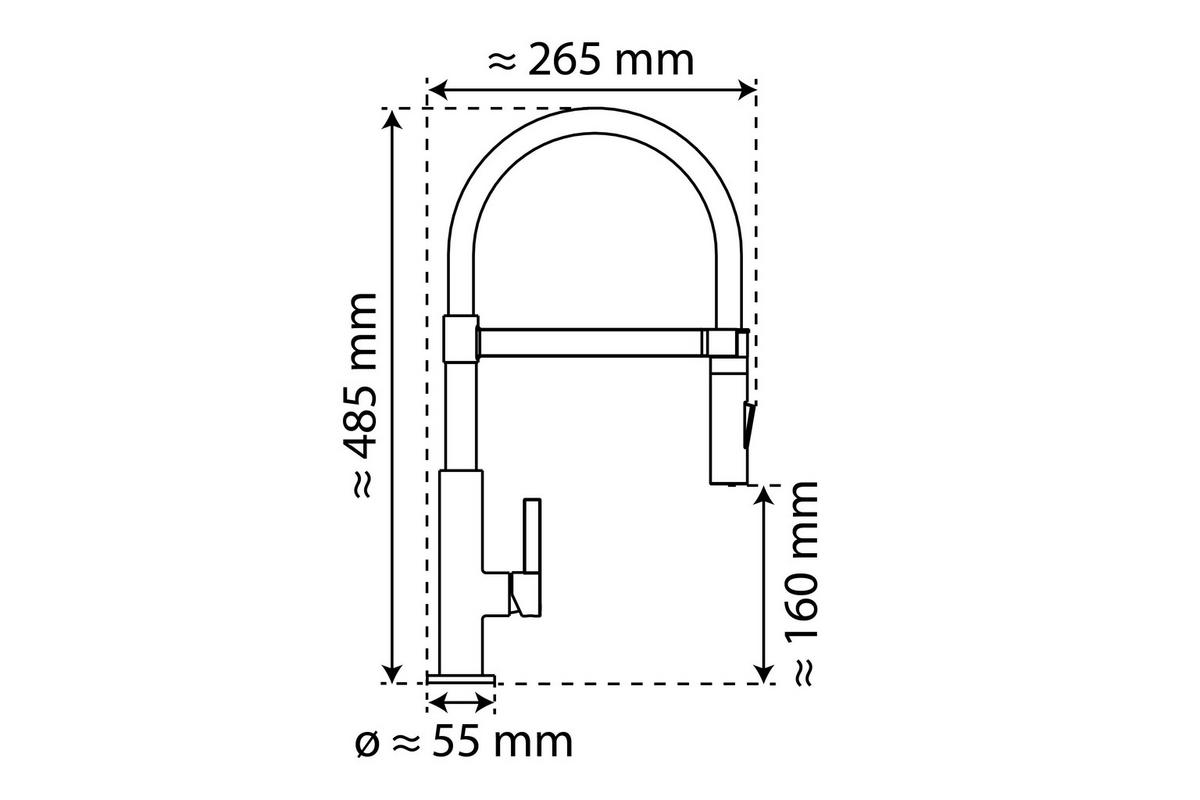 Baterie de bucătărie SISTANT BERN - negru, Basics (5,5/48,5/26,0cm) - Sistant
