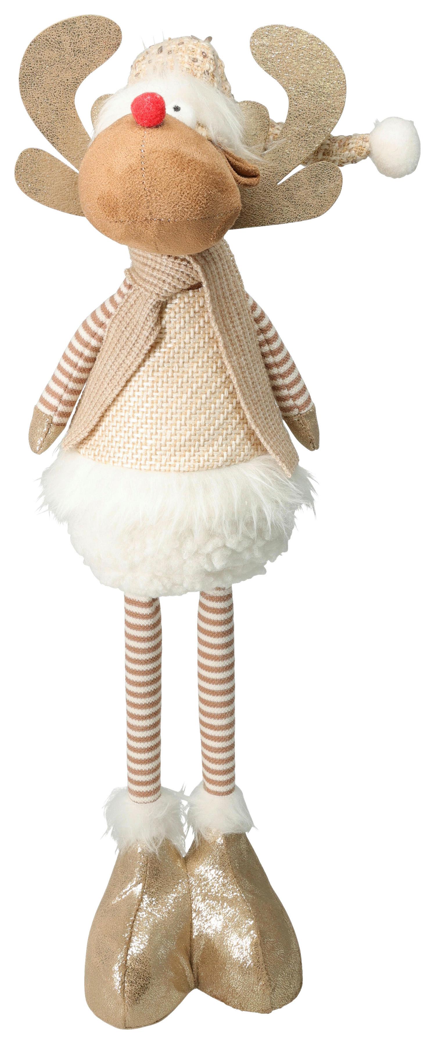 Dekorenntier REDO - Multicolor, Textil (14/49/12cm)