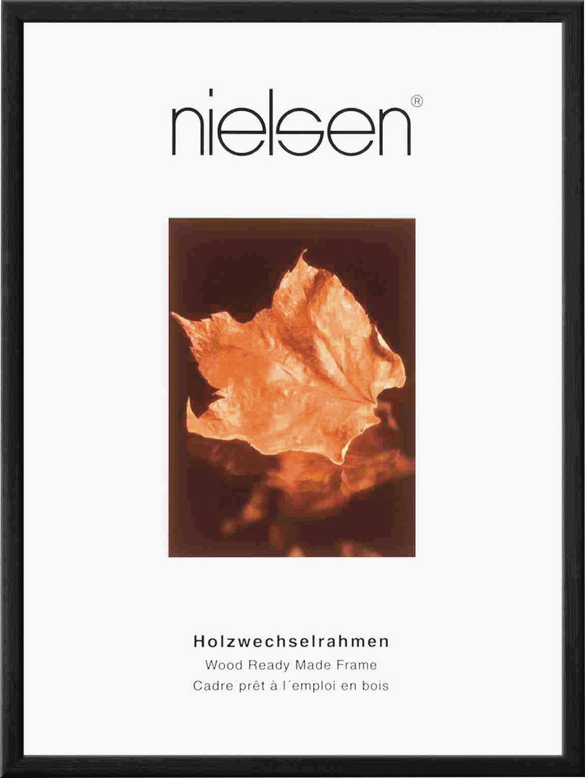 RAMKA NA ZDJĘCIA 5733002 - czarny, Basics, drewno/szkło (30/30cm) - Nielsen