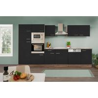 Küchenleerblock LBKB340EYSMIGKE - Edelstahlfarben/Eichefarben, Basics, Holzwerkstoff/Metall (340cm) - Respekta