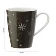 Kaffeebecher aus Porzellan 30 ml ''X-Mas'' - Weiß/Grau, KONVENTIONELL, Keramik - Vivo Kaffeebecher aus Porzellan 30 ml ''X-Mas'' - Weiß/Grau, KONVENTIONELL, Keramik - Vivo