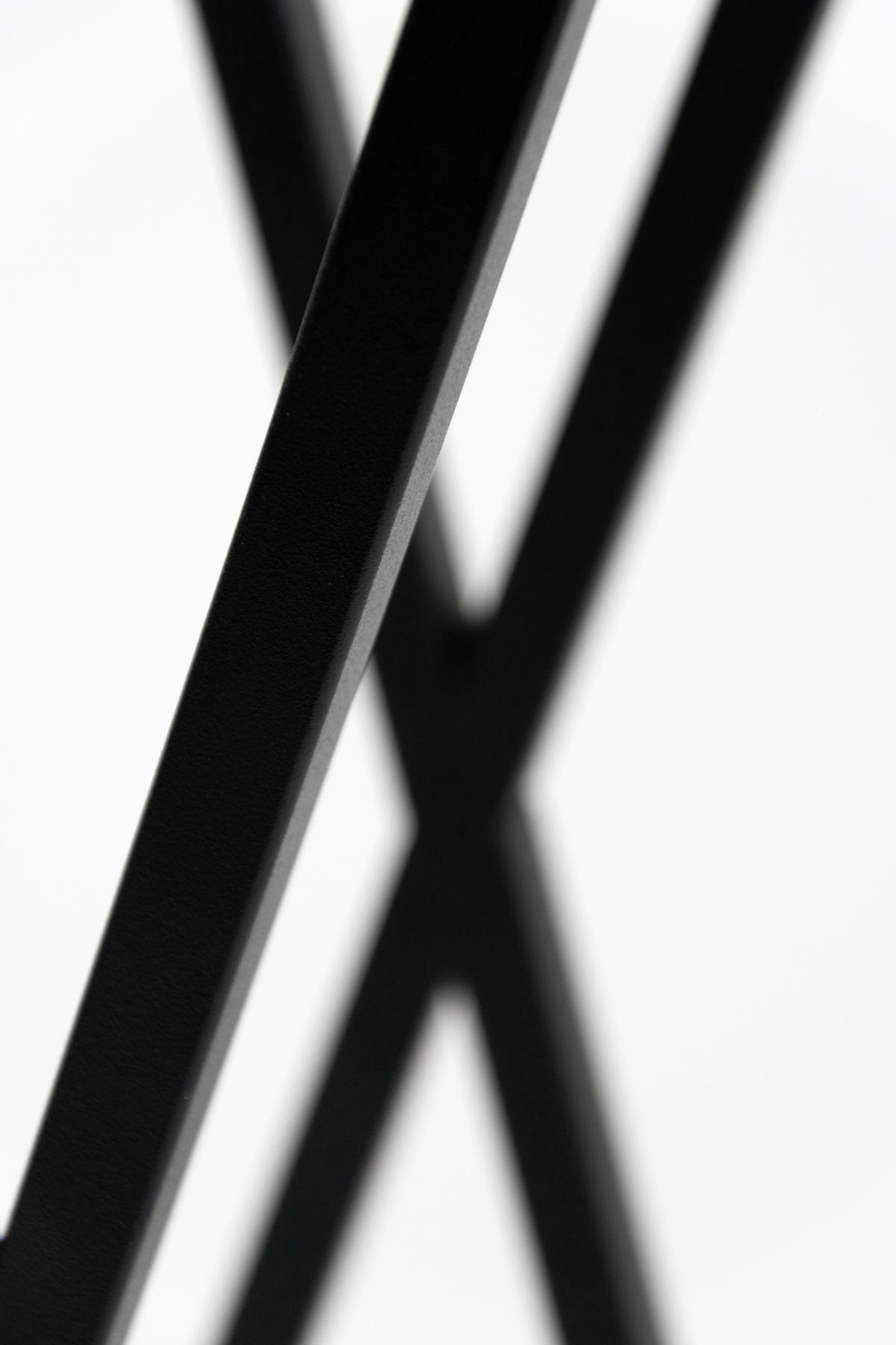 Blumenständer Schwarz - Schwarz, Basics, Metall (19/77/19cm)