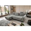 Kutna Garnitura Lago - siva/crna, Moderno (176/95/272cm) - Modern Living