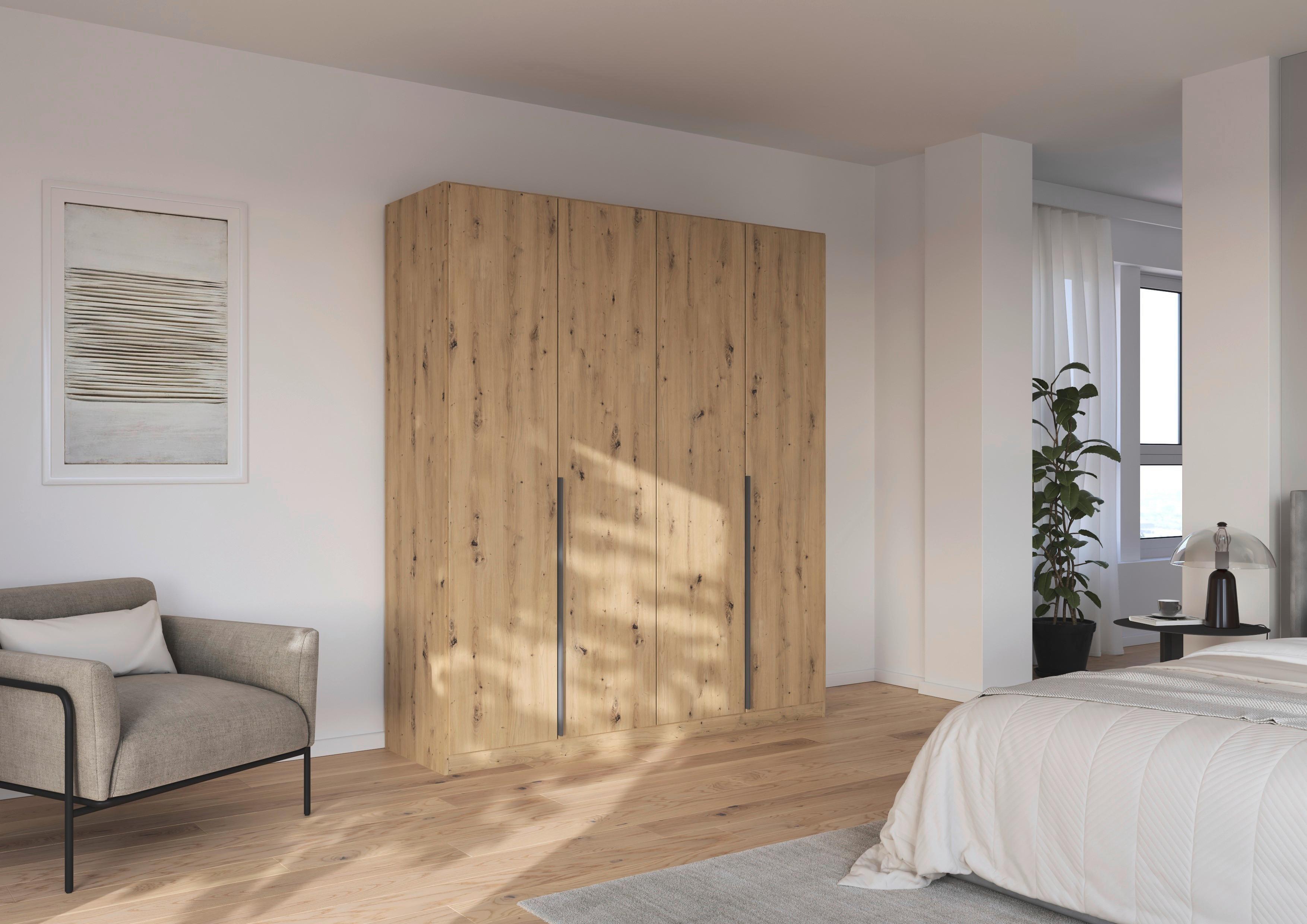 Ormar S Klasičnim Vratima Alabama - siva/tamno siva, Moderno, drvni materijal/metal (181/229/54cm) - Modern Living