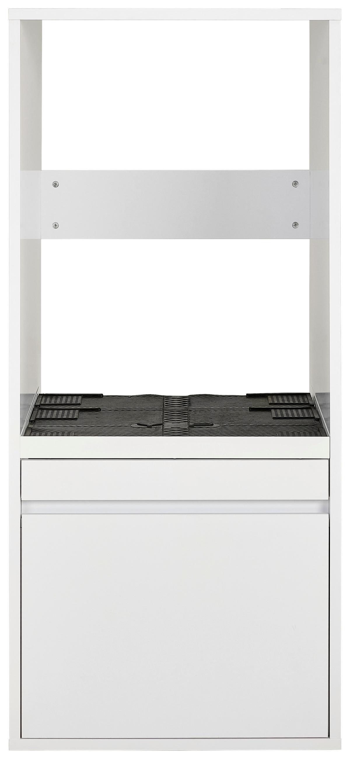 SZAFKA NA PRALKĘ LIV - biały, Basics, materiał drewnopochodny (67,5/151,8/67,5cm) - Xora