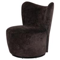 SCAUN ROTATIV ELENA -TREND- - maro închis/negru, Modern, metal/textil (77/82/76cm) - Mömax