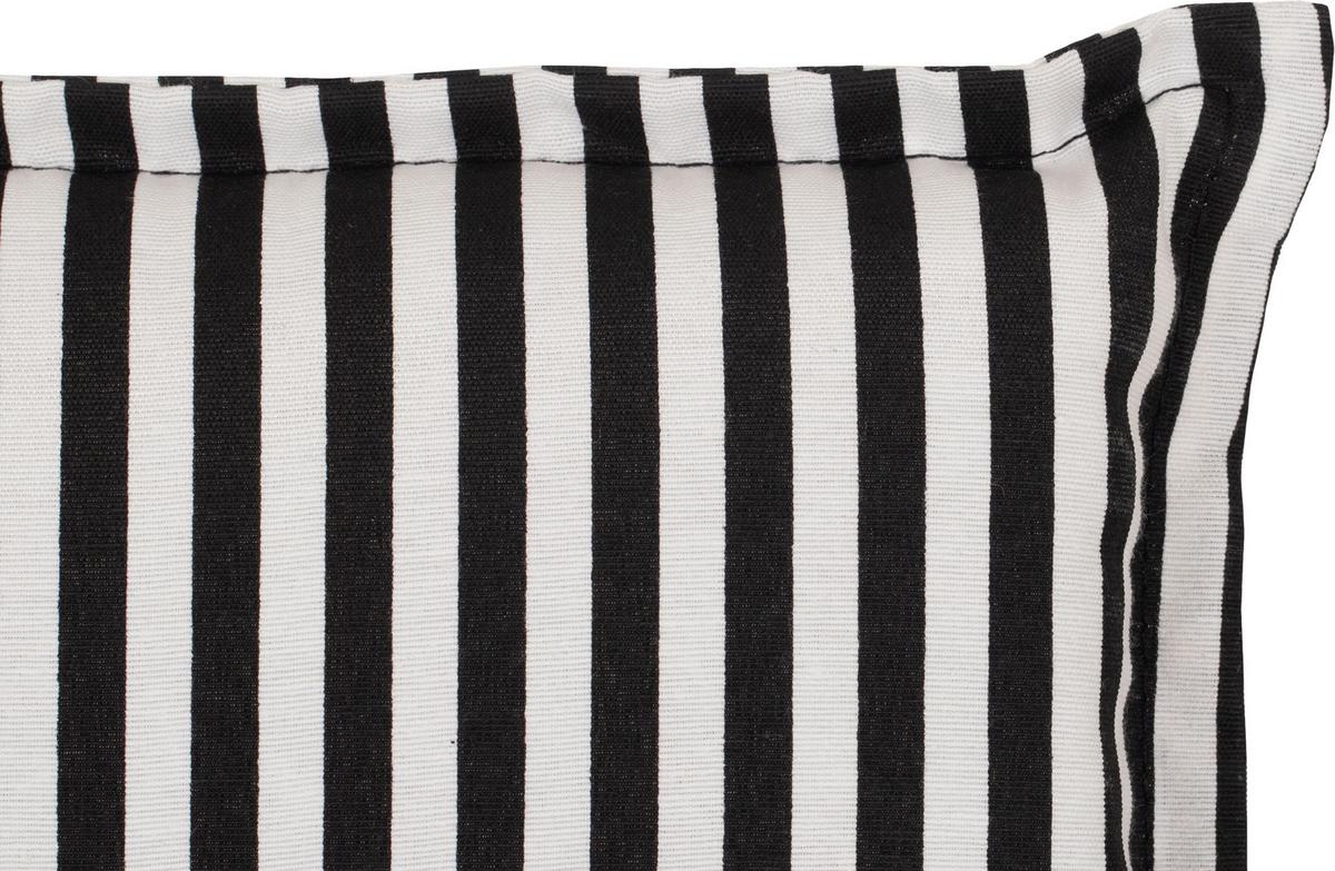 Liegenauflage Tupelo ca. 191x58 cm Schwarz/Weiß - Schwarz/Weiß, Basics, Textil (191/58/8cm) - Gardenson