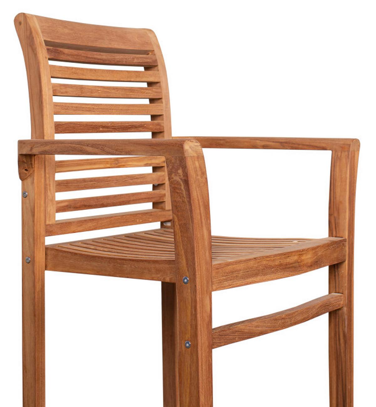 Gartensessel Woodie Teak - Basics, Holz (63/92/52cm) - Gardenson