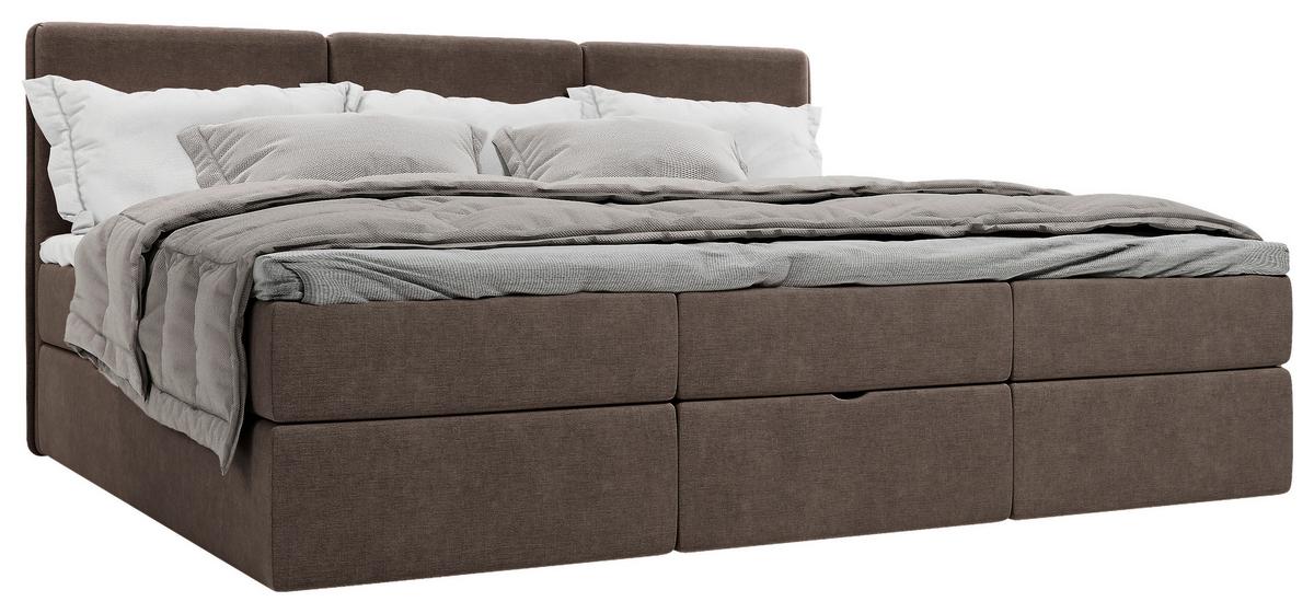 Familienbett Domino Combo Braun ca. 270x200 cm - Schwarz/Braun, MODERN, Holz/Holzwerkstoff (270/200cm) - MID.YOU