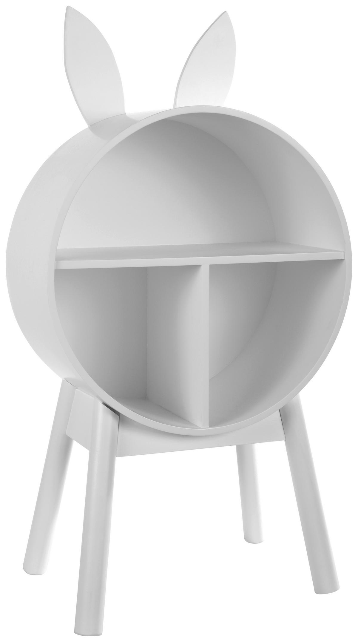 REGAŁ DLA DZIECI HASE - biały, Basics, materiał drewnopochodny/drewno (38/72/20cm) - My Baby Lou
