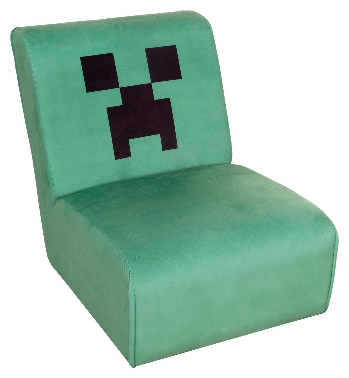 Loungesessel Minecraft Creeper ca. 66x80x94 cm Grün - Grün, MODERN, Textil (66/80/94cm) - Minecraft