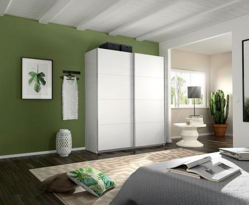 Ormar S Kliznim Vratima Belluno - bijela/boje aluminija, Moderno, drvni materijal/metal (181/210/62cm) - Modern Living