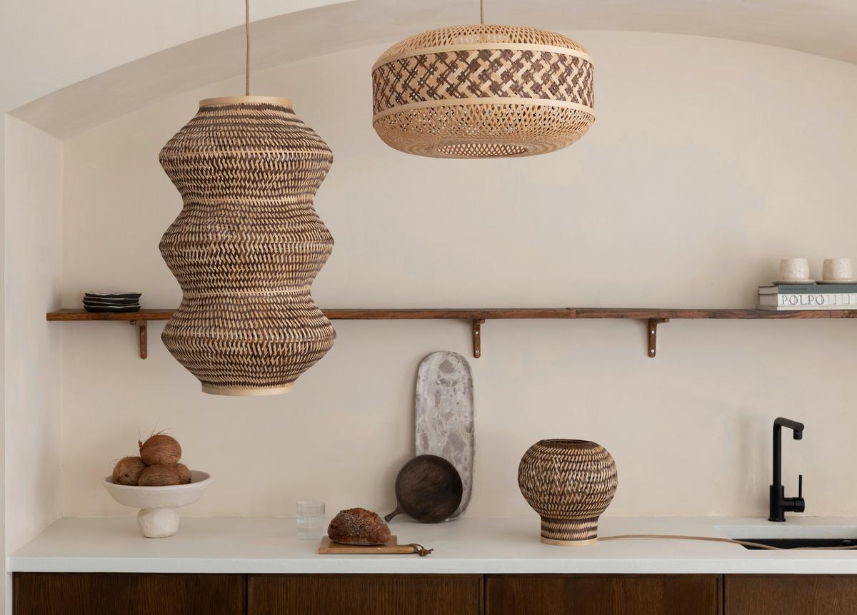 Namizna Svetilka Barbados, Rjava, Bambus - naravne barve/rjava, Basics, naravni materiali (25/27cm) - Good & Mojo