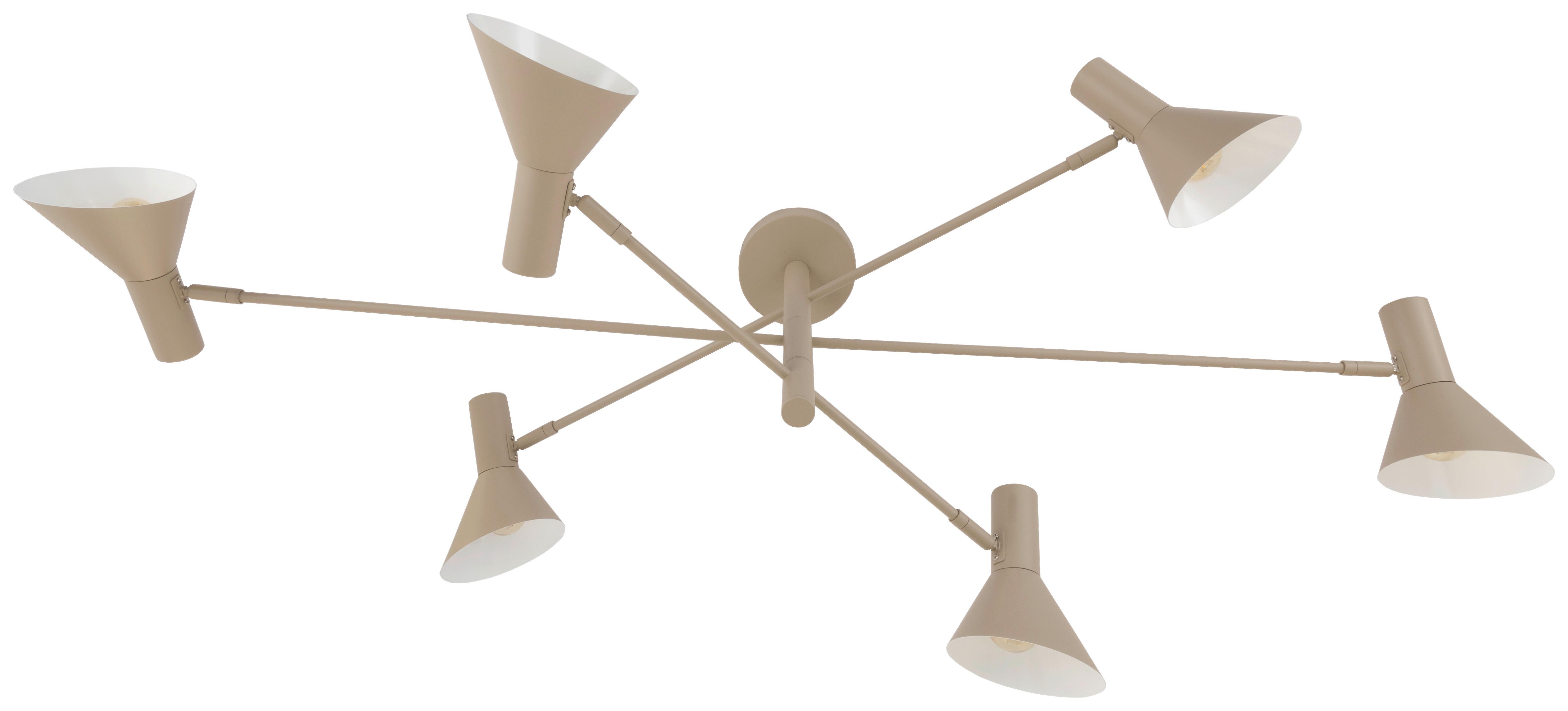 Deckenleuchte Sinn Beige max. 25 Watt - Beige, KONVENTIONELL, Metall (123/83/40.5cm)