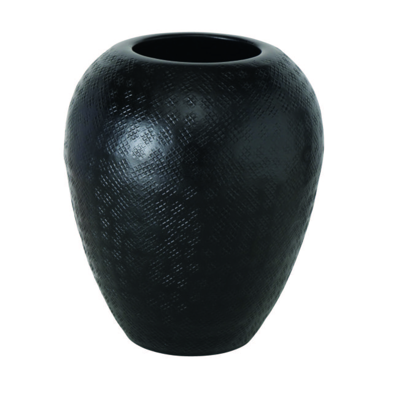 Vase Noorwijk in Schwarz - Schwarz, MODERN, Metall (18/21cm)