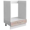 Omara Za Vgradnjo Štedilnika Esilo, Hrast, Bela - bela/barve aluminija, Design, kovina/leseni material (60/82/46cm) - MID.YOU