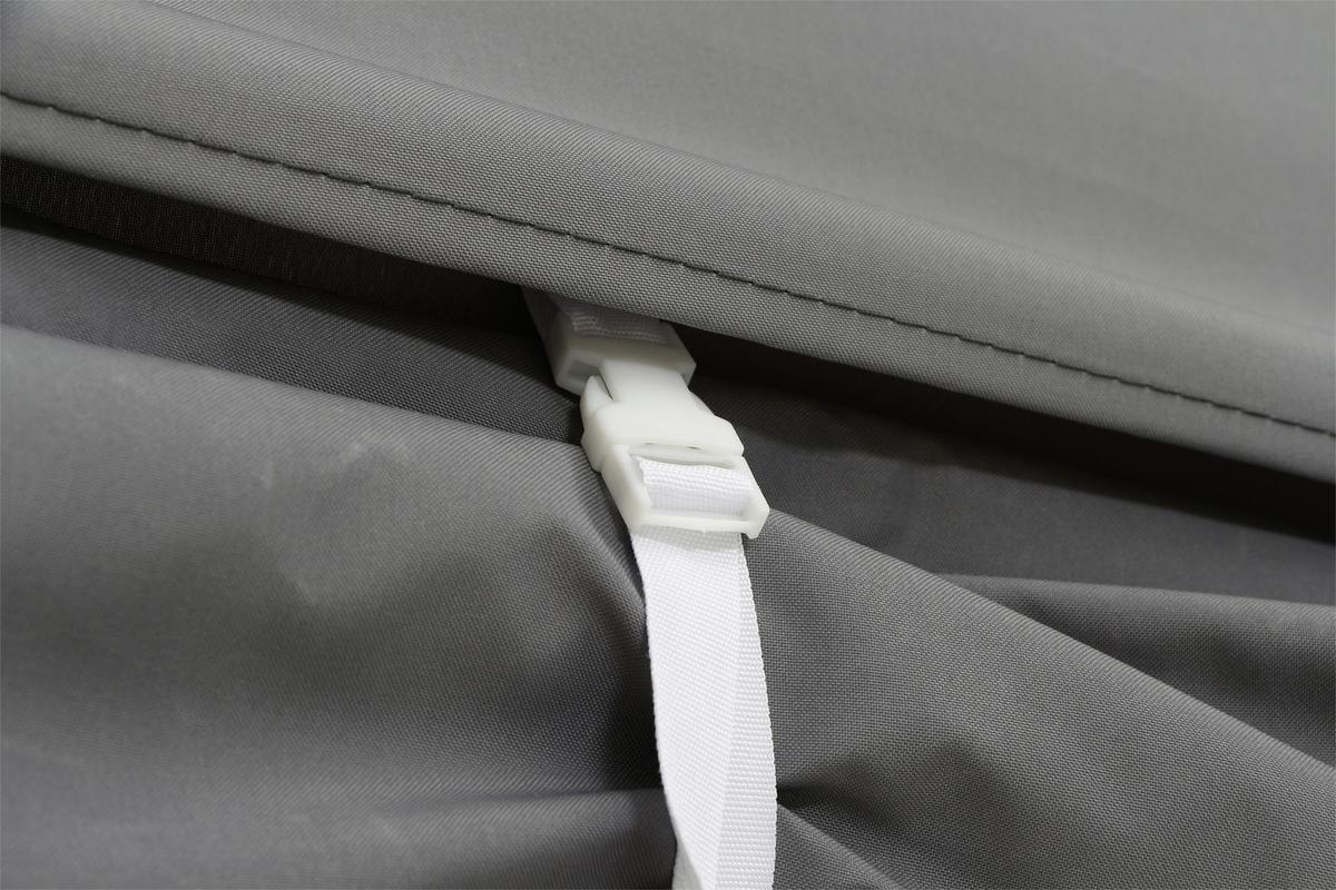Pavillon 450x300 cm mit Seitenteilen - Grau, KONVENTIONELL, Textil (450/330/300cm) - Siena Garden
