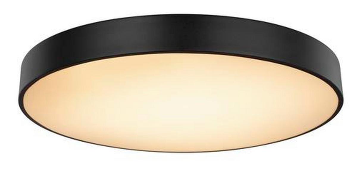 Stropna Led-svetilka Wiss, S Sijalko - črna/bela, Basics, kovina/umetna masa (60/10,5cm) - Globo