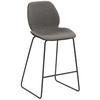 Barhocker My Solo ca. 49x97 cm Anthrazit - Anthrazit/Schwarz, KONVENTIONELL, Textil/Metall (49/97/52cm) - Livetastic