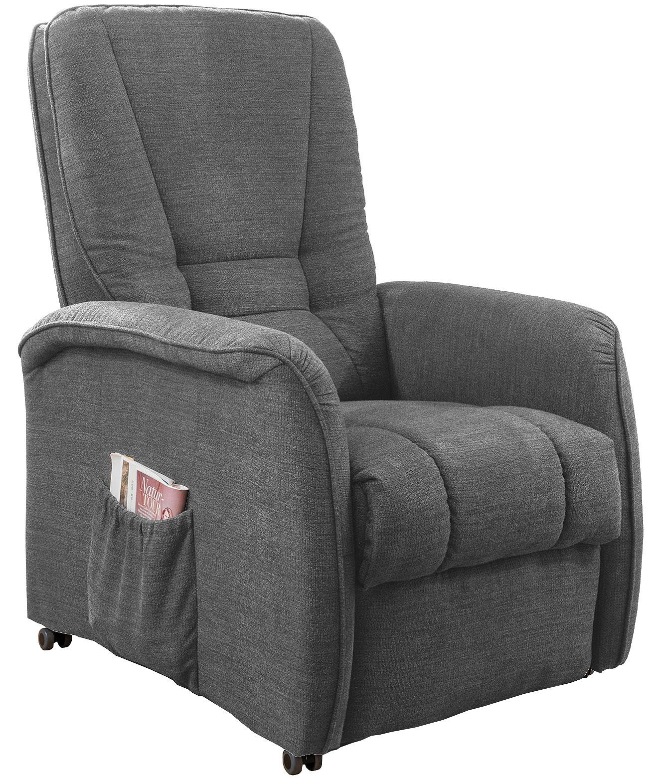 Relaxsessel Harry Dunkelgrau Nylon/Struktur - Dunkelgrün/Dunkelgrau, Design, Kunststoff/Textil (77/107/88cm) - Livetastic