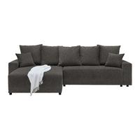 Ecksofa Anthrazit - Anthrazit/Schwarz, Modern, Kunststoff/Textil (289/176cm) - Based
